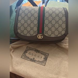 COPY - Gucci Ophidia saddle flap shoulder bag